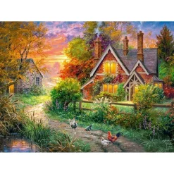 Puzzle 500 pièces : Chaleur du Foyer - CherryPazzi