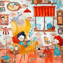 Puzzle 1023 Pièces : Chambre Amusante - Magnolia