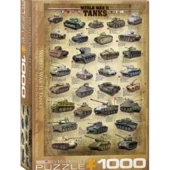 Puzzle 1000 pièces : Chars d'assaut de la Seconde Guerre Mondiale - Eurographics