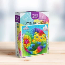 Puzzle 1023 pièces : Chat dans le cercle - Yazz puzzle