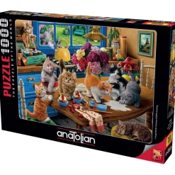 Puzzle 1000 pièces : Chatons dans la cuisine - Anatolian