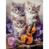 Puzzle 260 pièces : Chatons musicaux - Castorland