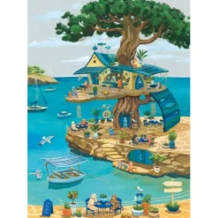 Puzzle 1000 Pièces : Chats dans l’Arbre - Magnolia