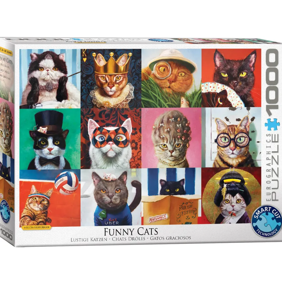 Puzzle 1000 pièces : Chats drôles - Eurographics