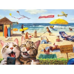 Puzzle 500 pièces : Chats interdits par Lucia Heffe - Eurographics