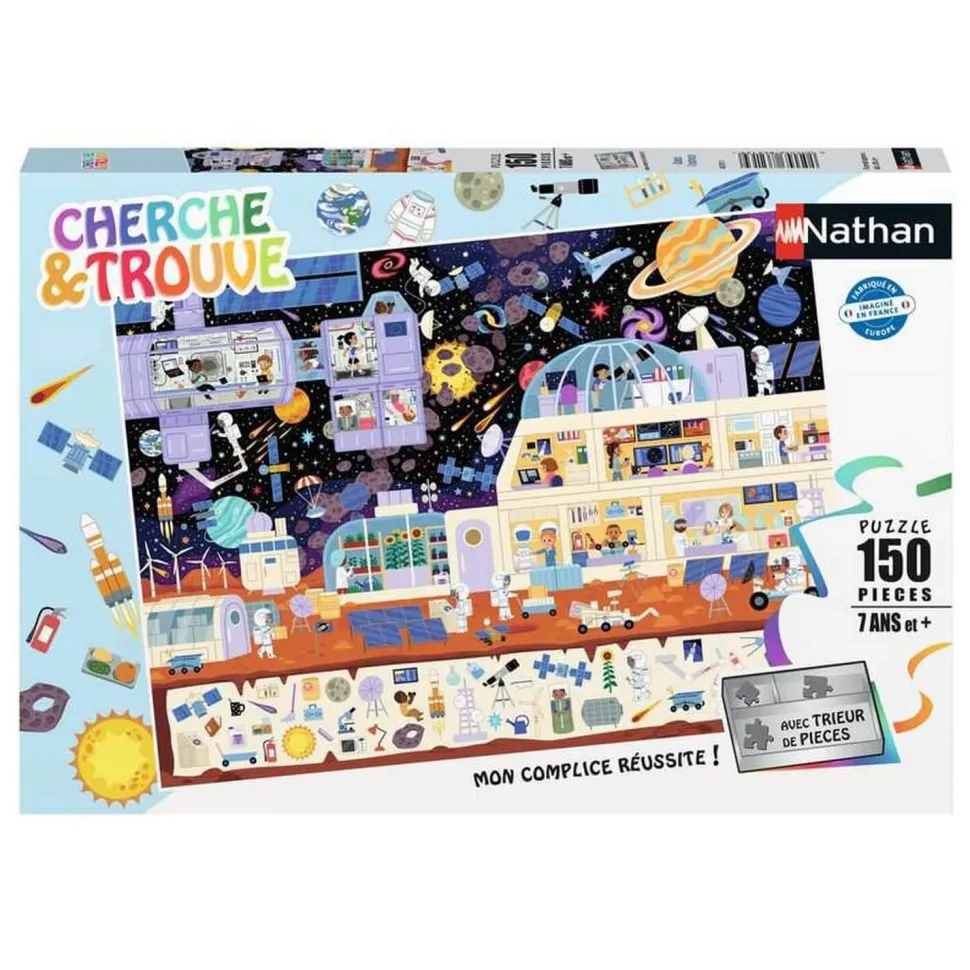 Puzzle 150 pièces : Cherche et trouve : dans l'espace - Nathan