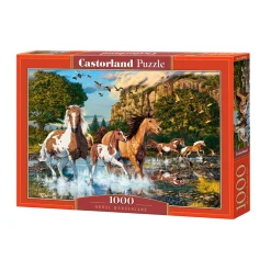 Puzzle 1000 pièces : Chevaux au Pays des Merveilles - Castorland