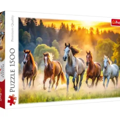 Puzzle 1500 pièces : Chevaux sauvages - Trefl