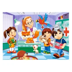 Puzzle 60 pièces : Chez le vétérinaire - Castorland