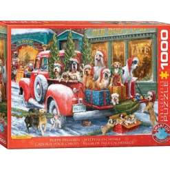Puzzle 1000 pièces : Chiens sur camion par Ali Corti - Eurographics