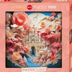 Puzzle 1000 pièces : château blanc en papier - Heye