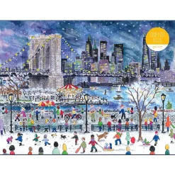 Puzzle 1000 pièces : Chutes de neige sur New York - Galison