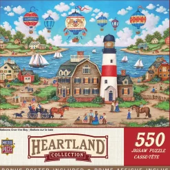 Puzzle 550 pièces : Collection Heartland - Ballons au-dessus de la baie - Master Pieces