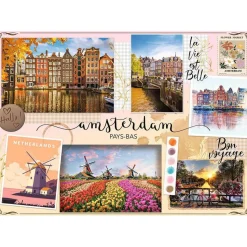 Puzzle 1500 pièces : Collection Urbain - Vacances à Amsterdam - Nathan
