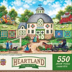Puzzle 550 pièces : Collection Heartland - The Quilt Barn - Master Pieces