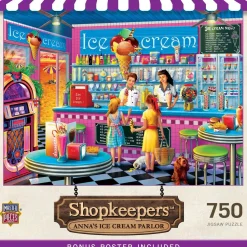 Puzzle 750 pièces : Commerçants - Le glacier d'Anna - Master Pieces
