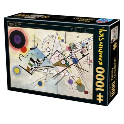 Puzzle 1000 pièces : Composition 8, Wassily Kandinsky - DToys