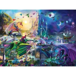 Puzzle 1000 pièces : Compétition nocturne de dragons - Schmidt