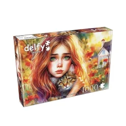 Puzzle 1000 pièces : CONFORT FÉLIN SILENCIEUX - JaCaRou