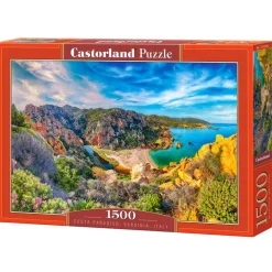 Puzzle 1500 pièces : Costa Paradiso, Sardaigne, Italie - Castorland
