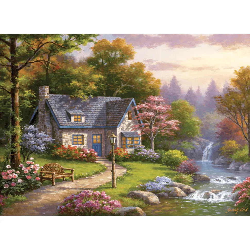 Puzzle 2000 pièces : Cottage de Storybrook, Sung Kim - Anatolian