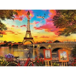Puzzle 3000 pièces : Coucher de soleil à Paris - Educa