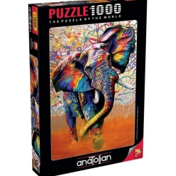 Puzzle 1000 pièces : Couleurs Africaines - Anatolian