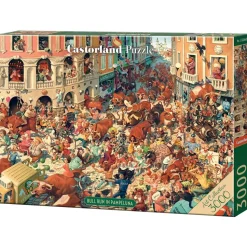 Puzzle 3000 pièces : Course de taureaux à Pampelune - Castorland