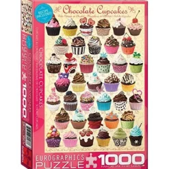 Puzzle 1000 pièces : Cupcakes au chocolat - Eurographics