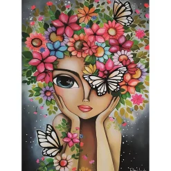 Puzzle 1000 pièces : Dame aux Fleurs - Romi Lerda - Edition Spéciale - Magnolia