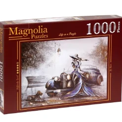 Puzzle 1000 pièces : Dame en Bleu - Raen - Edition Spéciale - Magnolia