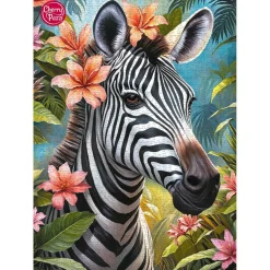 Puzzle 1000 pièces : dame zèbre - CherryPazzi