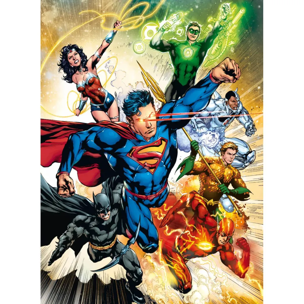 Puzzle 500 pièces : DC Comics - Justice League - Clementoni