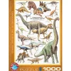Puzzle 1000 pièces : Dinosaures de la période du Jurassique - Eurographics