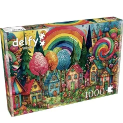 Puzzle 1000 pièces : DOUCES MAISONS DANS LA FORÊT - JaCaRou