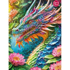 Puzzle 1000 pièces : Dragon Chanceux - CherryPazzi