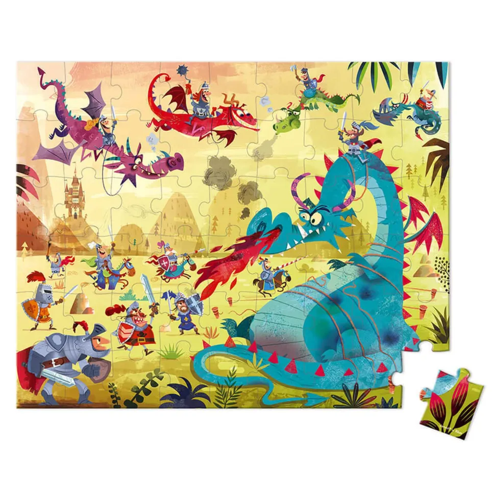 Puzzle 54 pièces : Dragons - Janod