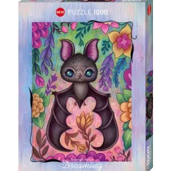 Puzzle 1000 pièces : Dreaming baby bat - Heye