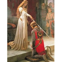 Puzzle 1000 pièces : Edmung Blair Leighton : L'adoubement - Eurographics