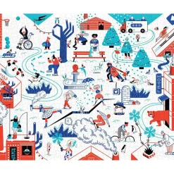 Puzzle 1000 pièces : En hiver - Galison