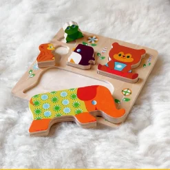 Puzzle 5 pièces à encastrement : Woodypile - Djeco