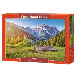 Puzzle 500 pièces : Eté dans les Alpes - Castorland