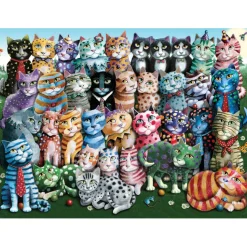 Puzzle 1000 pièces : Famille de chats - Anatolian