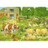 Puzzle 100 pièces : Familles danimaux à la ferme - Schmidt