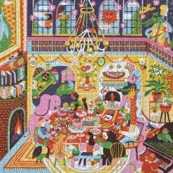 Puzzle 1000 pièces : Family Dinner Night - Eeboo