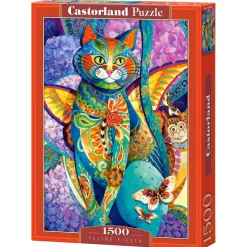 Puzzle 1500 pièces : Feline Fiesta - Castorland