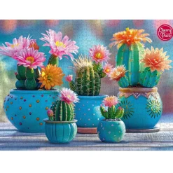 Puzzle 1000 pièces : Feu d'artifice Cactus Bloomy - CherryPazzi