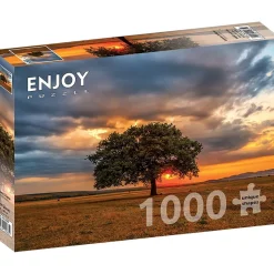Puzzle 1000 Pièces : Feuilles Eclipse - EnjoyPuzzle