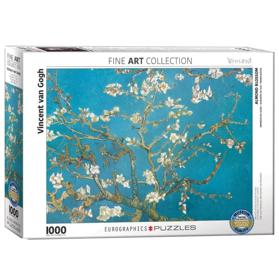 Puzzle 1000 pièces - Fine Art Collection : "Amandier en fleurs" Vincent Van Gogh - Eurographics