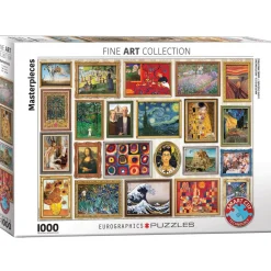 Puzzle 1000 pièces : Fine Art Collage : Chefs-d'œuvre - Eurographics